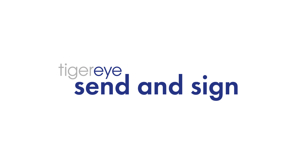 Tiger Eye Send and Sign eSigning for iManage